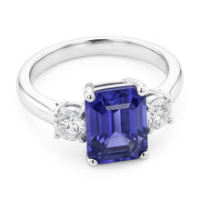Afbeelding in Gallery-weergave laden, Natuurlijke Saffier Ring 4.50ct - Witgoud 14K