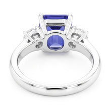 Afbeelding in Gallery-weergave laden, Natuurlijke Saffier Ring 4.50ct - Witgoud 14K