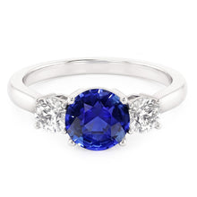 Afbeelding in Gallery-weergave laden, Natuurlijke Saffier Ring 5ct - Witgoud 14K