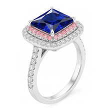 Afbeelding in Gallery-weergave laden, Natuurlijke Saffier Ring 6.50ct - Witgoud 14K