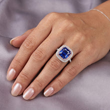 Afbeelding in Gallery-weergave laden, Natuurlijke Saffier Ring 6.50ct - Witgoud 14K