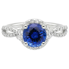Afbeelding in Gallery-weergave laden, echte round diamant 3karaat ring zijaanzicht