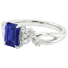 Afbeelding in Gallery-weergave laden, echte round diamant 4karaat ring profielweergave