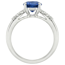Afbeelding in Gallery-weergave laden, echte round diamant 2.50karaat ring op wit