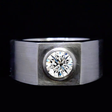 Afbeelding in Gallery-weergave laden, Omlijsting Set Diamant Heren Ring Dikke Band