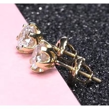 Afbeelding in Gallery-weergave laden, Oorbel Met Echt Diamanten Studs 1,20 Karaat