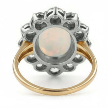 Afbeelding in Gallery-weergave laden, Opaal en diamanten 6.75 karaat jubileumring goud 14K Nieuw