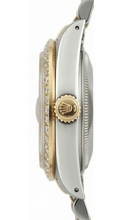 Afbeelding in Gallery-weergave laden, Orologio Rolex Date-Just da donna con quadrante color salmone e lunetta con diamanti