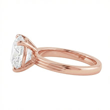 Afbeelding in Gallery-weergave laden, Oud Geslepen Echte Natuurlijke uit de a aarde gewonnen Diamanten Solitaire Ring 5 Karaat Roségouden Sieraden