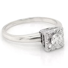 Afbeelding in Gallery-weergave laden, echte round diamant 0.75karaat ring close-up detail