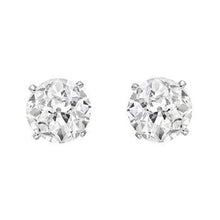 Afbeelding in Gallery-weergave laden, echte round diamant 1.60karaat oorbel vooraanzicht