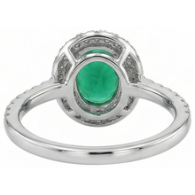 Afbeelding in Gallery-weergave laden, echte round smaragd 4.35karaat ring profielweergave