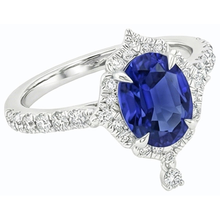Afbeelding in Gallery-weergave laden, echte round diamant 5.50karaat ring profielweergave
