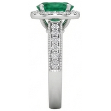 Afbeelding in Gallery-weergave laden, echte round smaragd 4.75karaat ring op wit