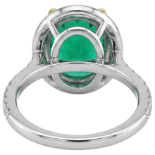 Afbeelding in Gallery-weergave laden, Elegant Edelsteen Ring 3,50 karaat – bovenaanzicht