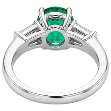 Afbeelding in Gallery-weergave laden, Elegant Gekleurde Steen Ring 3,50 karaat – bovenaanzicht
