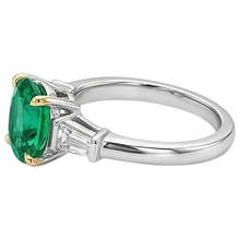 Afbeelding in Gallery-weergave laden, Elegant Gekleurde Steen Ring 3,50 karaat – zijaanzicht