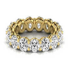 Afbeelding in Gallery-weergave laden, Diamant Eternity Band 7,5-karaat 14K Geelgoud – vooraanzicht