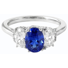 Afbeelding in Gallery-weergave laden, echte oval diamant 2.50karaat ring profielweergave
