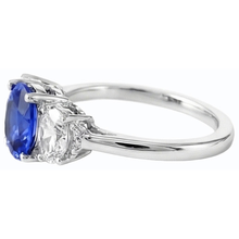 Afbeelding in Gallery-weergave laden, echte oval diamant 2.50karaat ring op wit