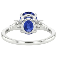 Afbeelding in Gallery-weergave laden, echte oval diamant 4.50karaat ring close-up detail