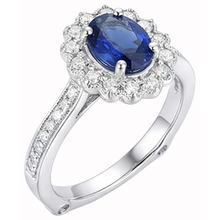 Afbeelding in Gallery-weergave laden, echte round diamant 2karaat ring close-up detail