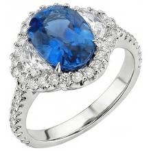 Afbeelding in Gallery-weergave laden, echte round diamant 2karaat ring zijaanzicht