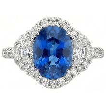 Afbeelding in Gallery-weergave laden, echte round diamant 2karaat ring vooraanzicht