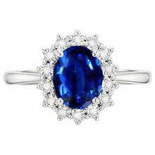 Afbeelding in Gallery-weergave laden, echte round diamant 4karaat ring zijaanzicht