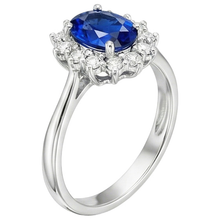 Afbeelding in Gallery-weergave laden, echte round diamant 4karaat ring bovenaanzicht