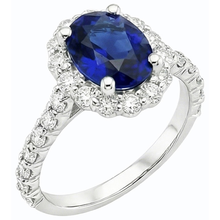 Afbeelding in Gallery-weergave laden, echte round diamant 6karaat ring zijaanzicht