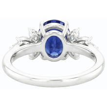 Afbeelding in Gallery-weergave laden, echte oval diamant 3.50karaat ring close-up detail