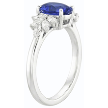Afbeelding in Gallery-weergave laden, echte oval diamant 3.50karaat ring bovenaanzicht