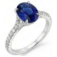 Afbeelding in Gallery-weergave laden, echte round diamant 3.75karaat ring zijaanzicht