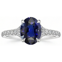Afbeelding in Gallery-weergave laden, echte round diamant 3.75karaat ring bovenaanzicht