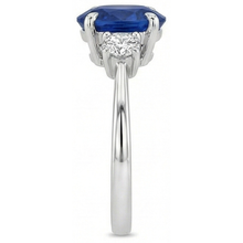 Afbeelding in Gallery-weergave laden, echte round diamant 3.50karaat ring op wit
