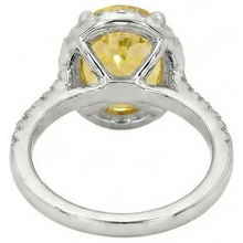 Afbeelding in Gallery-weergave laden, echte round saffier 3.5karaat ring profielweergave