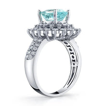 Afbeelding in Gallery-weergave laden, Ovale Paraiba Cocktailring Sparkle