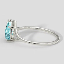 Afbeelding in Gallery-weergave laden, Paraiba-ring met gespleten schacht, 1 ct