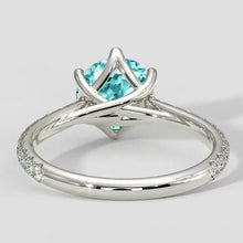 Afbeelding in Gallery-weergave laden, Paraiba Ring 2.50ct Ronde Slijpvorm