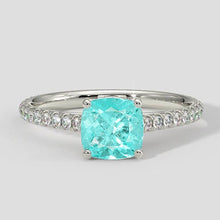 Afbeelding in Gallery-weergave laden, Paraiba Toermalijn Ring 2.50 Ct. Rond