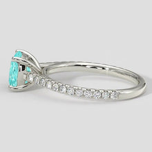 Afbeelding in Gallery-weergave laden, Paraiba Toermalijn Ring 2.50 Ct. Rond