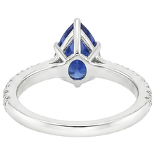 Afbeelding in Gallery-weergave laden, echte round diamant 5.50karaat ring zijaanzicht