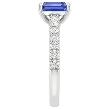 Afbeelding in Gallery-weergave laden, echte round saffier 4.25karaat ring op wit