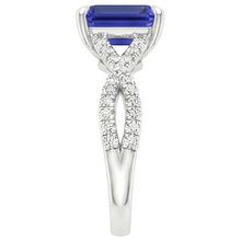 Afbeelding in Gallery-weergave laden, echte round diamant 4karaat ring op wit