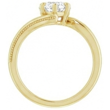 Afbeelding in Gallery-weergave laden, Premium Diamant Enkele Steen Ring 2 karaat – bovenaanzicht