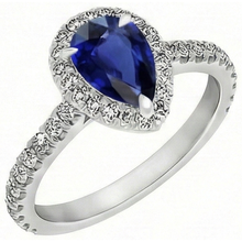 Afbeelding in Gallery-weergave laden, High-end Blauwe Saffier Sieraadsteen Ring 2,50 karaat – hoofdaanzicht