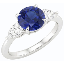 Afbeelding in Gallery-weergave laden, echte round diamant 3karaat ring close-up detail