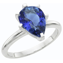 Afbeelding in Gallery-weergave laden, echte pear diamant 2.50karaat ring zijaanzicht