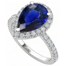 Afbeelding in Gallery-weergave laden, echte round diamant 5karaat ring close-up detail